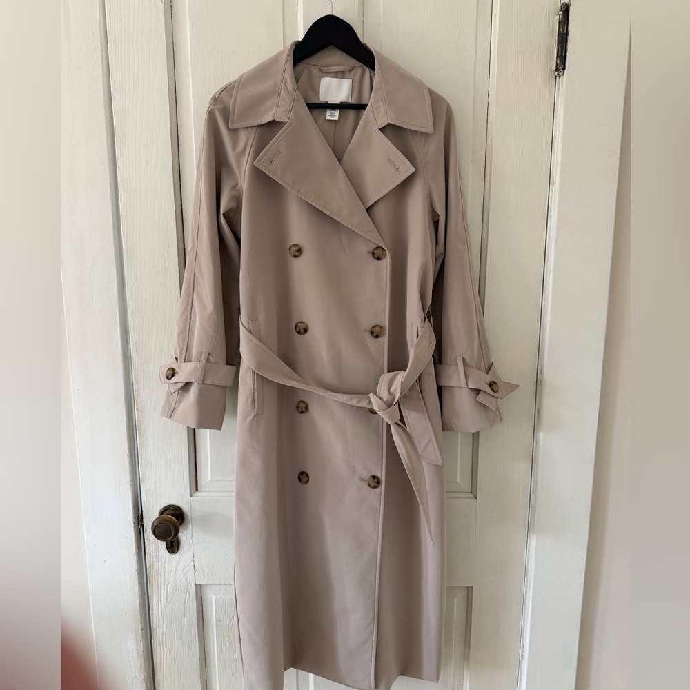 H&M Classic Beige Trench Coat XS